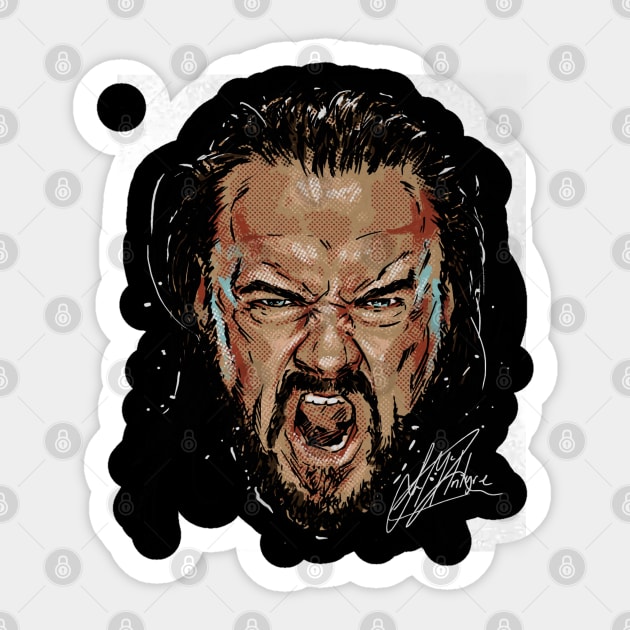 Drew McIntyre Scream Sticker by MunMun_Design